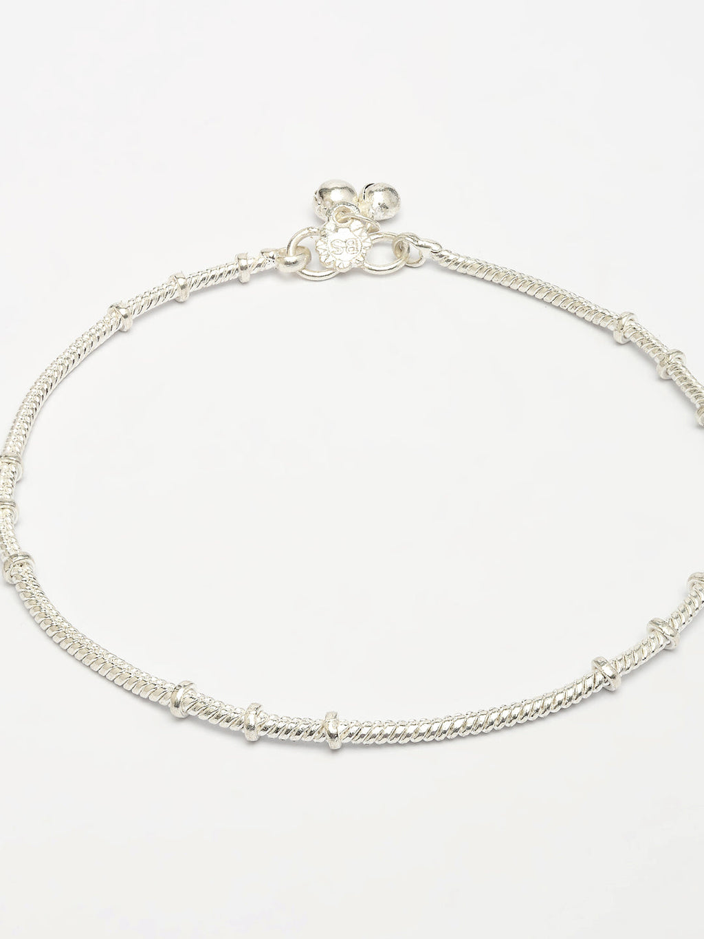 NVR Women's Set of 2 Silver-Plated Anklets | Grocsy
