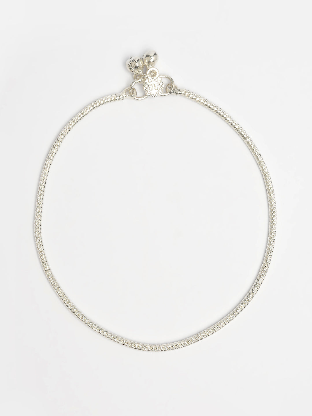 NVR Women's Set of 2 Silver-Plated Anklets | Grocsy