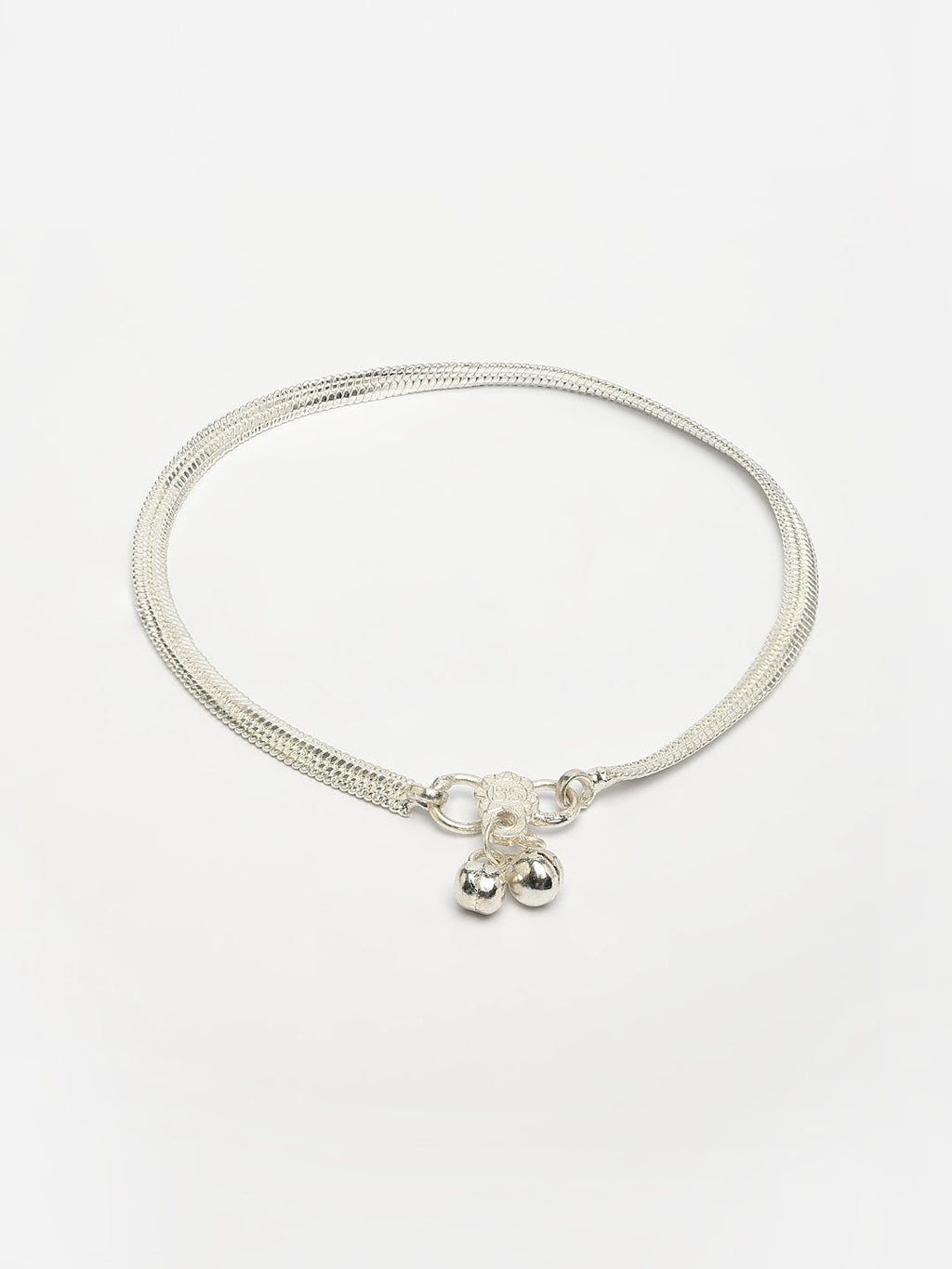 NVR Women's Set of 2 Silver-Plated Anklets | Grocsy