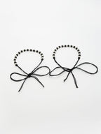NVR Kids Set of 2 Rhodium-Plated Beaded Wraparound Nazariya Bracelet