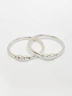 NVR Kids Set of 2 Silver- Toned Nazariya Kada Bracelet