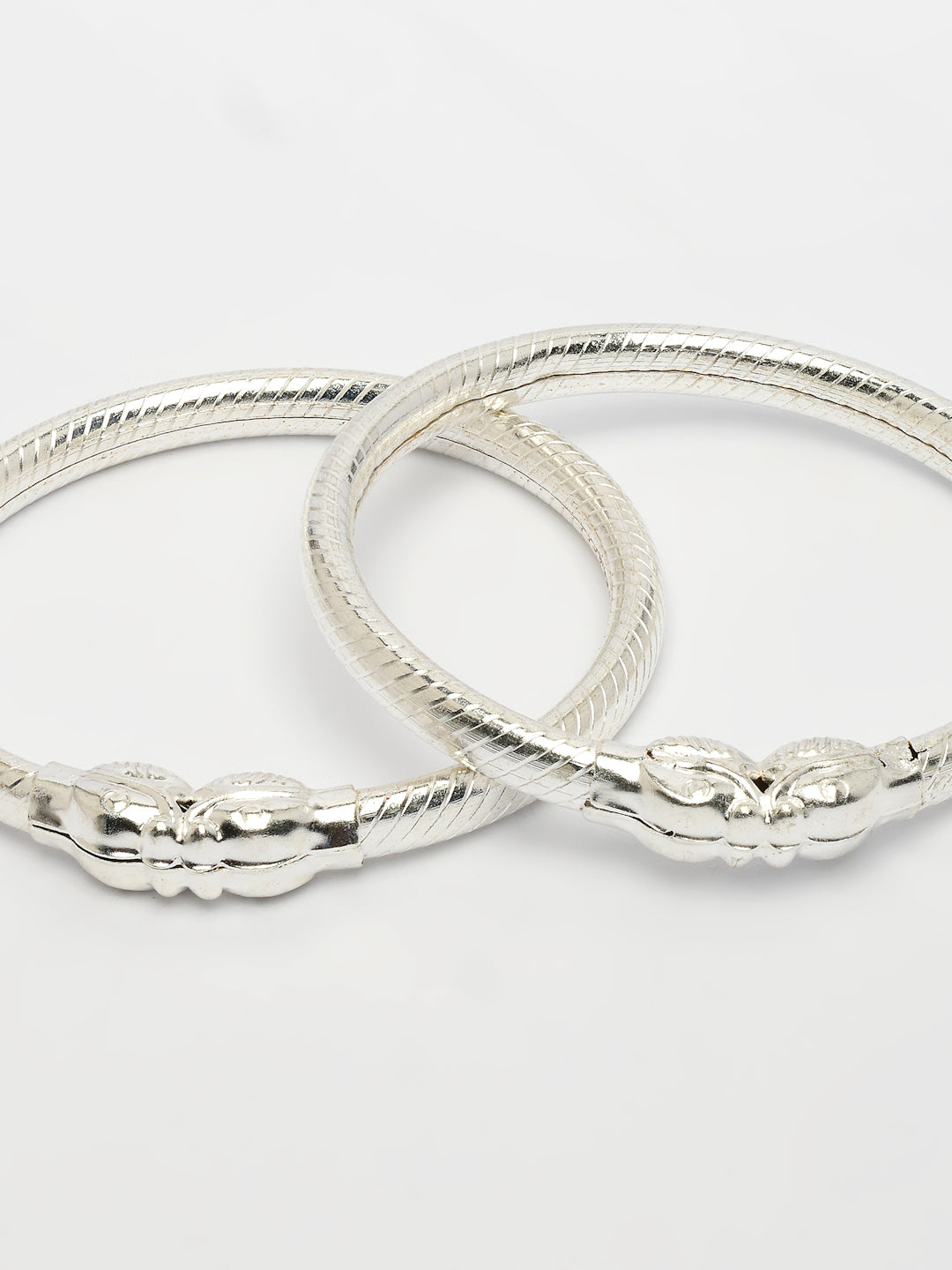 NVR Kids Set of 2 Silver- Toned Nazariya Kada Bracelet