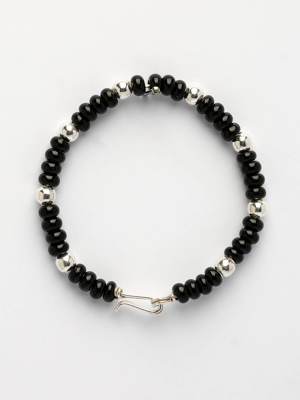 NVR Kids Pair of 2 Rhodium-Plated Artificial Beads Nazariya Kada Bracelet | Grocsy