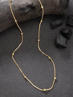 NVR Women's Set of 3 Gold-Polished Minimal Chain | Grocsy