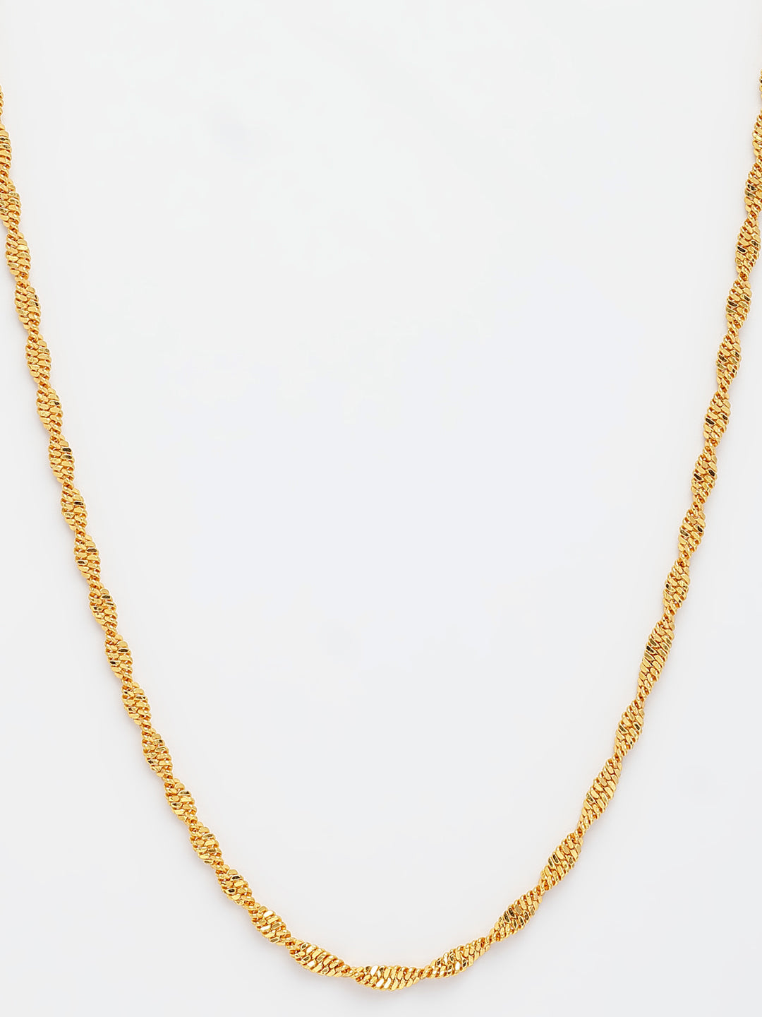 NVR Women's Set of 3 Gold-Polished Minimal Chain | Grocsy
