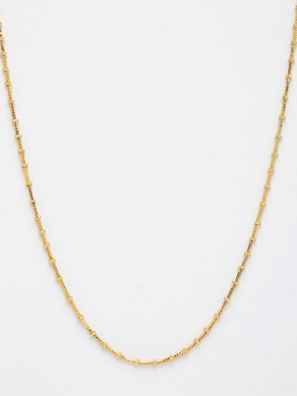 NVR Women's Set of 3 Gold-Polished Minimal Chain | Grocsy