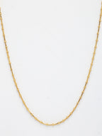 NVR Women's Set of 3 Gold-Polished Minimal Chain | Grocsy
