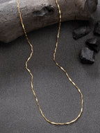 NVR Women's Set of 3 Gold-Polished Minimal Chain | Grocsy