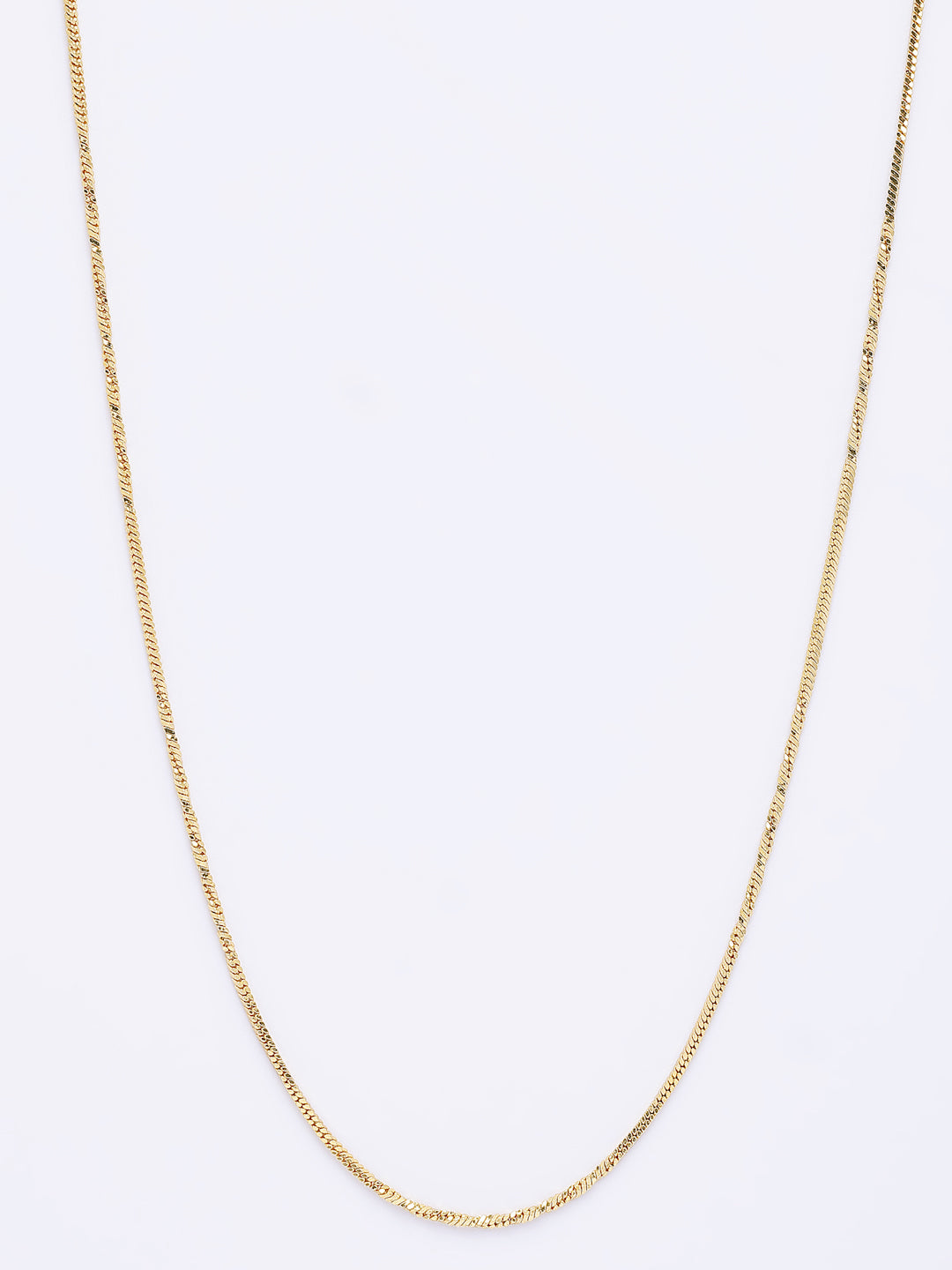 NVR Women's Set of 3 Gold-Polished Minimal Chain | Grocsy