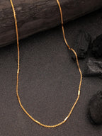 NVR Women's Set of 5 Gold-Polished Minimal Chain | Grocsy