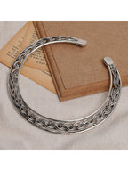 NVR Women's Silver-Plated Oxidized Statement Choker Necklace | Grocsy