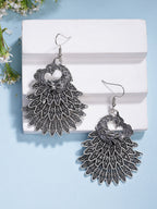 NVR Women's Set of 3 Silver Plated Oxidized Fashion Traditional Earrings | Grocsy