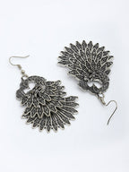 NVR Women's Set of 3 Silver Plated Oxidized Fashion Traditional Earrings | Grocsy