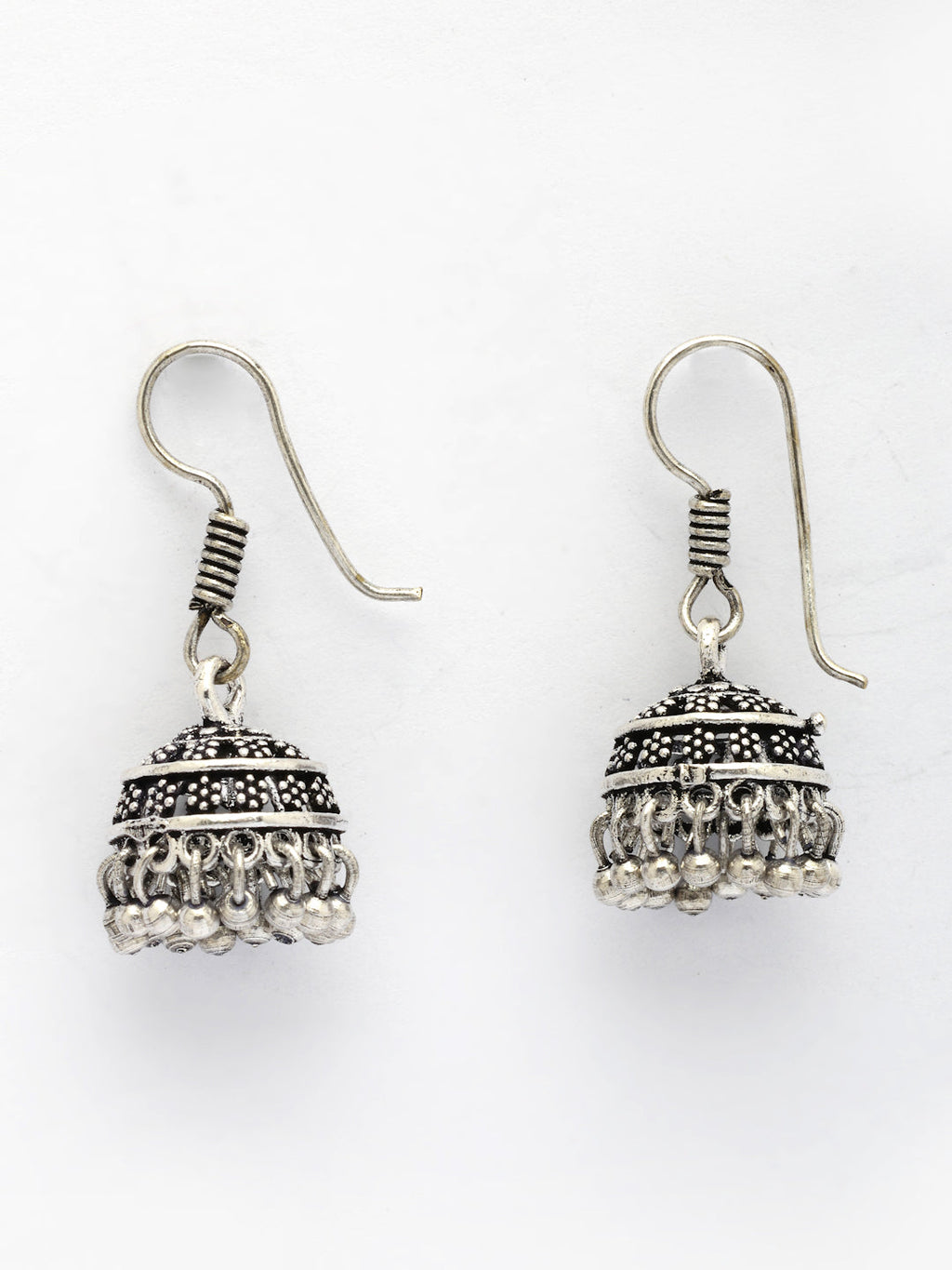 NVR Women Set of 3 Oxidized Traditional Fashion Earrings