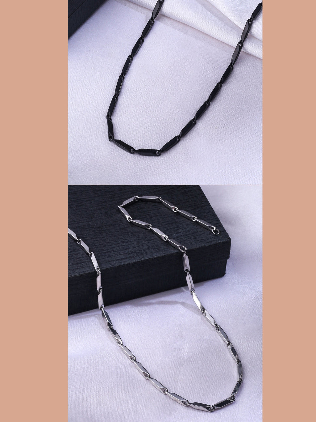 NVR Men Stainless Steel Set of 2 Bohemian Chain | Grocsy