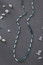 NVR Men Set of 2 Maroon & Green Rhodium-Plated Stainless Steel Chain | Grocsy