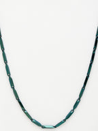 NVR Men Set of 2 Maroon & Green Rhodium-Plated Stainless Steel Chain | Grocsy