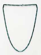 NVR Men Set of 2 Maroon & Green Rhodium-Plated Stainless Steel Chain | Grocsy