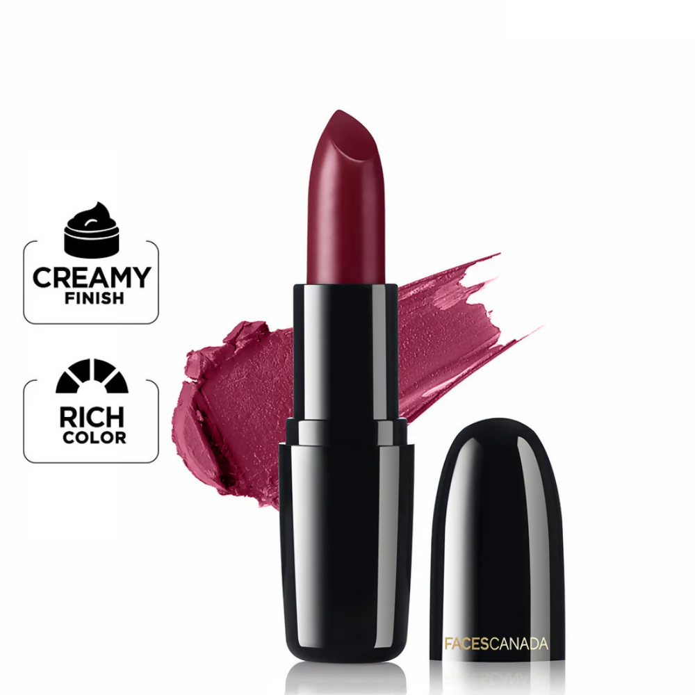 Faces Canada Creme Finish Lipstick - Wine Drop 20 | Grocsy