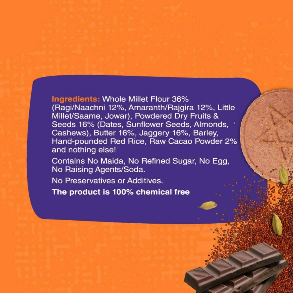 Early Foods Millet Ragi Choco Jaggery Cookies | Grocsy