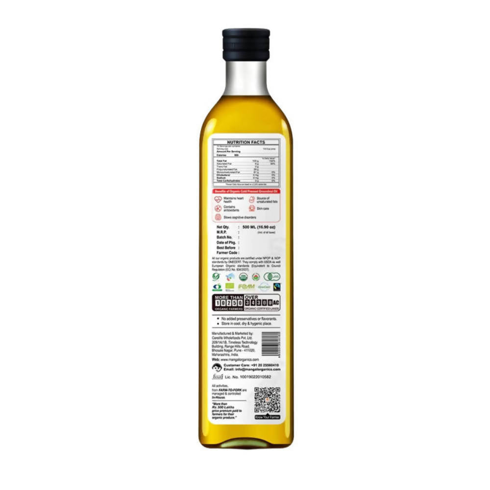 Mangal Organics Cold Pressed Groundnut Oil | Grocsy