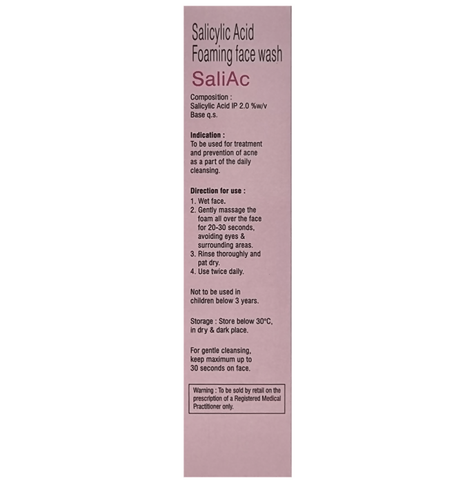 Saliac Face Wash with Salicylic Acid | Grocsy