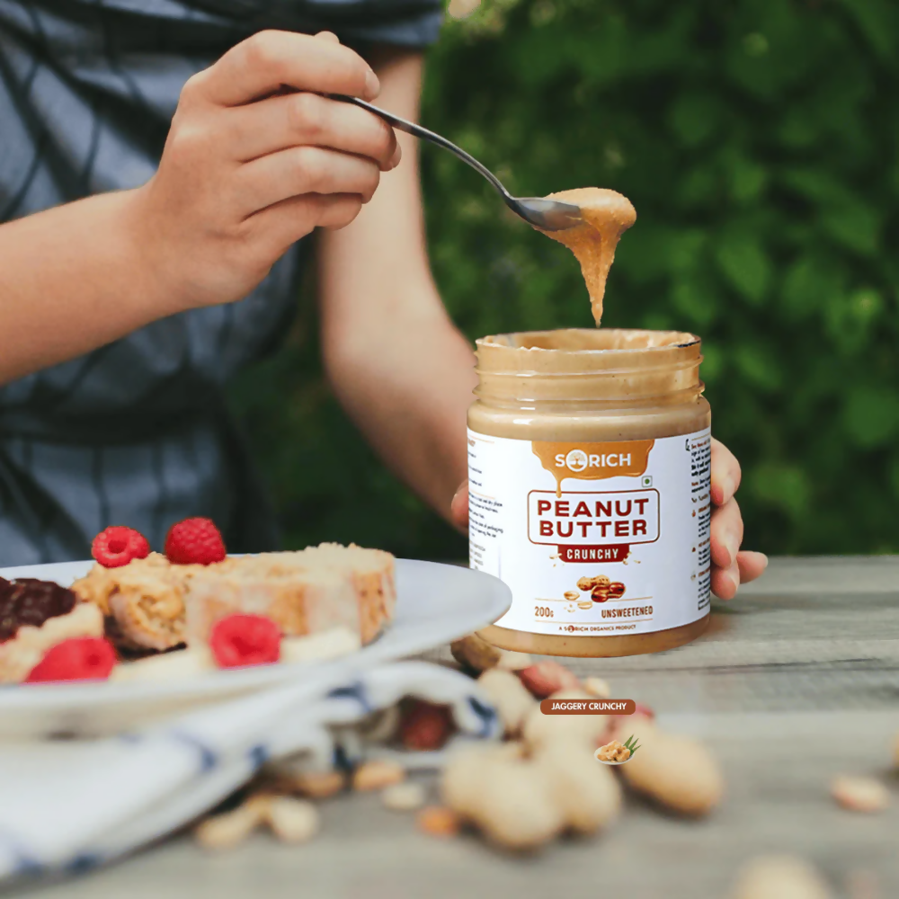 Sorich Organics Peanut Butter Jaggery Crunchy | Grocsy