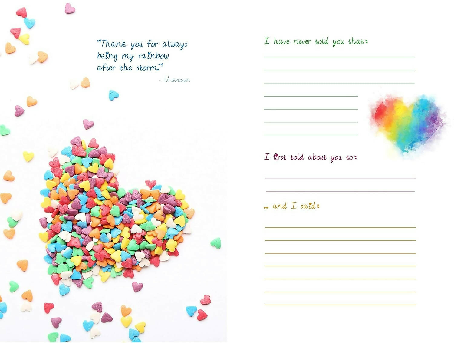 Pages Of Love What I Love About You And Our Memories: A Fill-In-The-Blank Gift | Grocsy