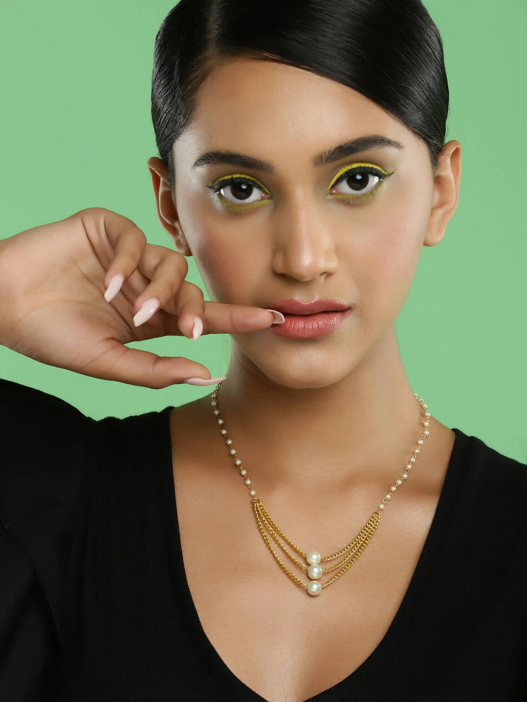 Women's Gold-Polished Chain - Ruby Raang | Grocsy