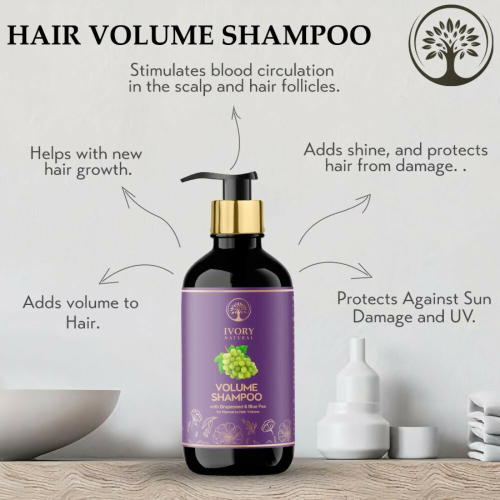 Ivory Natural Hair Volume Shampoo For Thicker And Voluminous Hair | Grocsy