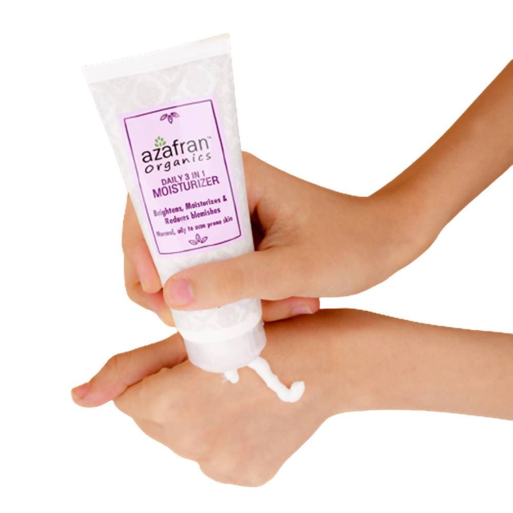 Azafran Organics Daily 3-in-1 Moisturizer | Grocsy