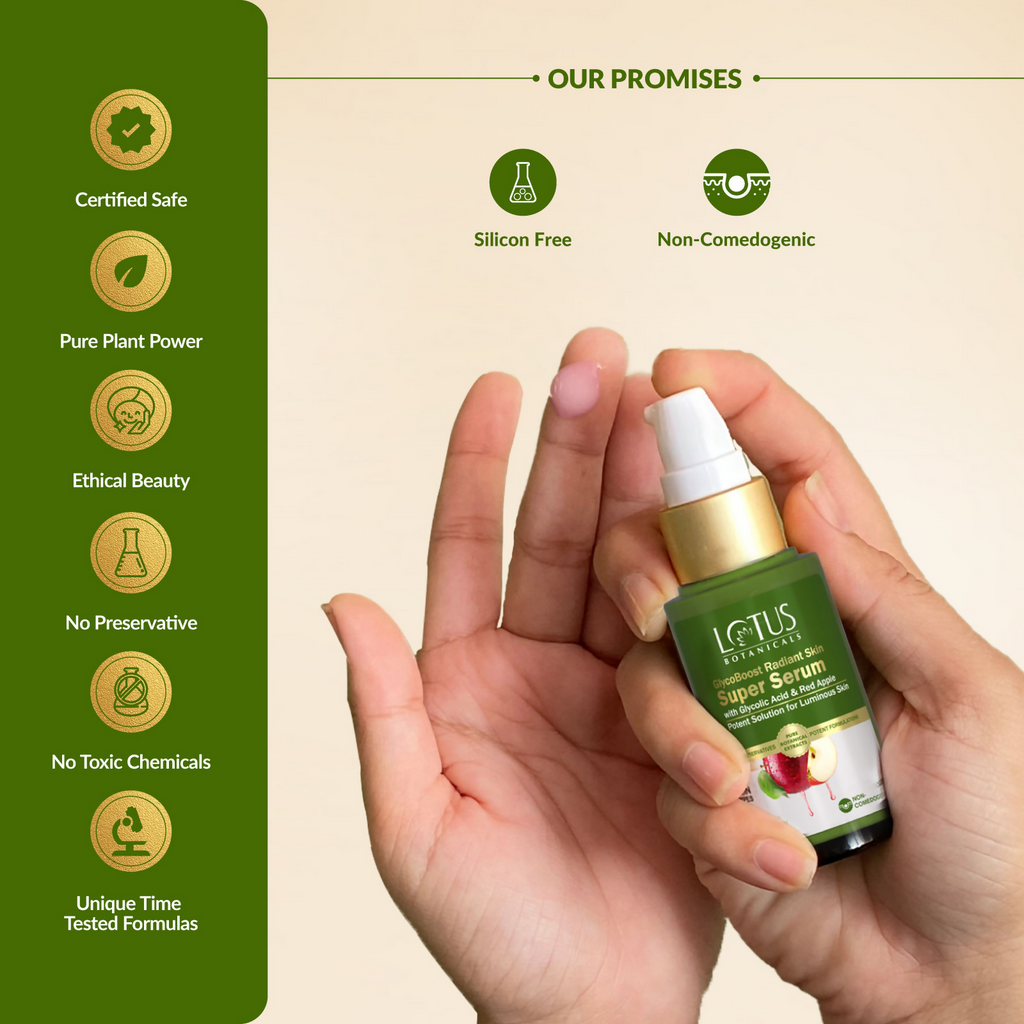Lotus Botanicals GlycoBoost Radiant Skin Super Serum | Grocsy