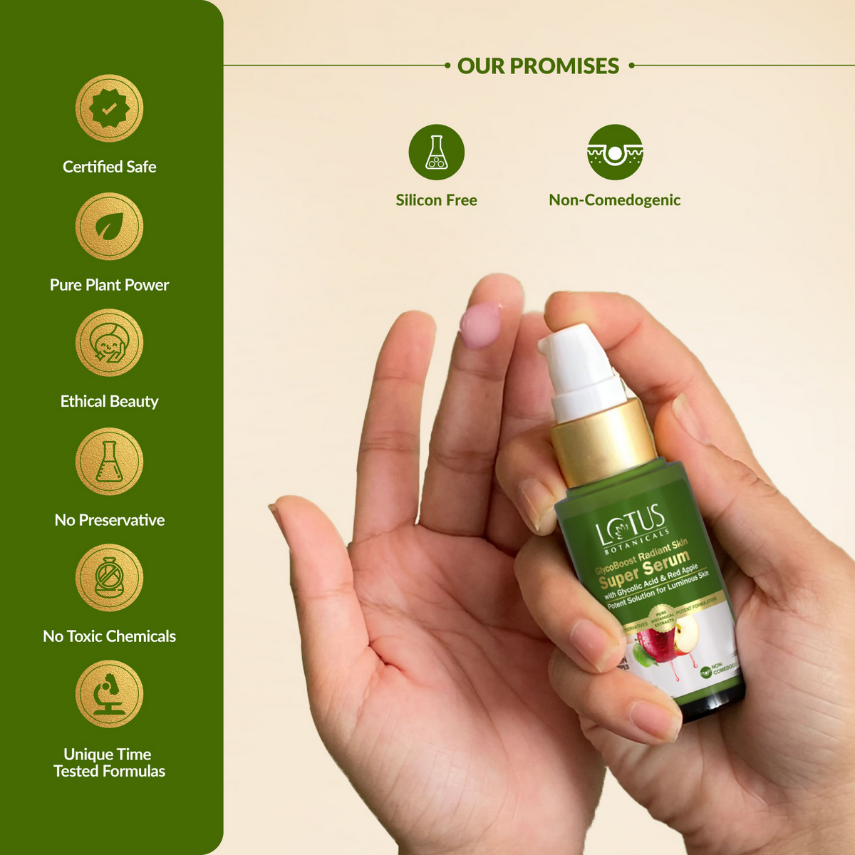 Lotus Botanicals GlycoBoost Radiant Skin Super Serum | Grocsy