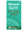 Chaayos Mint Saunf Green Tea Bags | Grocsy