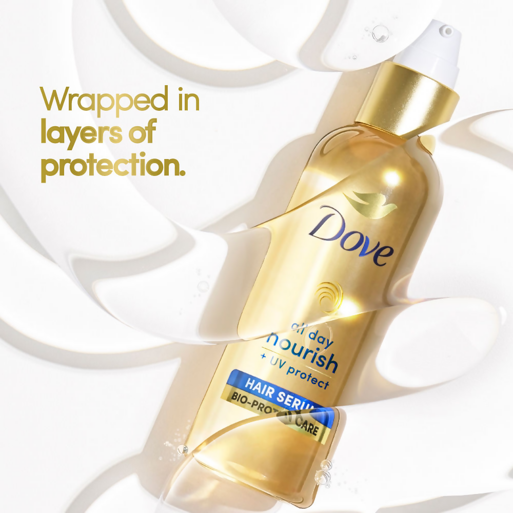 Dove All Day Nourish + UV Protect Hair Serum With Bio Protein Care | Grocsy