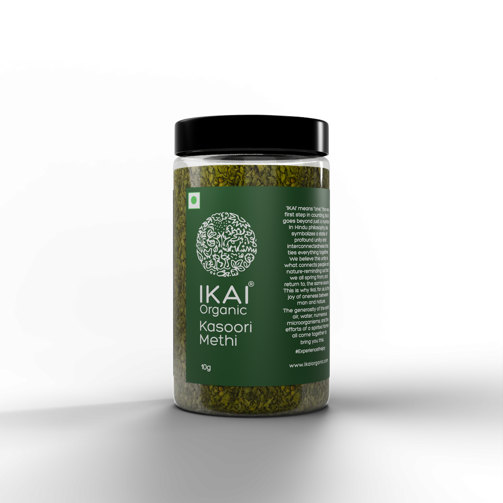 IKAI Organic Kasuri Methi (Sundried Organic Fenugreek Leaves) | Grocsy