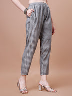 Mirror Embroidered & Striped Printed Cotton Kurta With Pant & Dupatta Set, Multicolor - Hiral Fashion | Grocsy