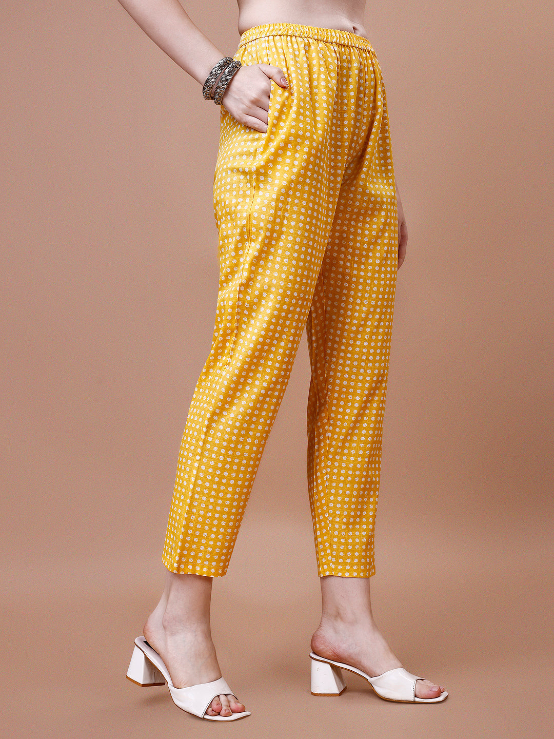 Mirror Embroidered & Striped Printed Cotton Kurta With Pant & Dupatta Set, Multicolor - Hiral Fashion | Grocsy