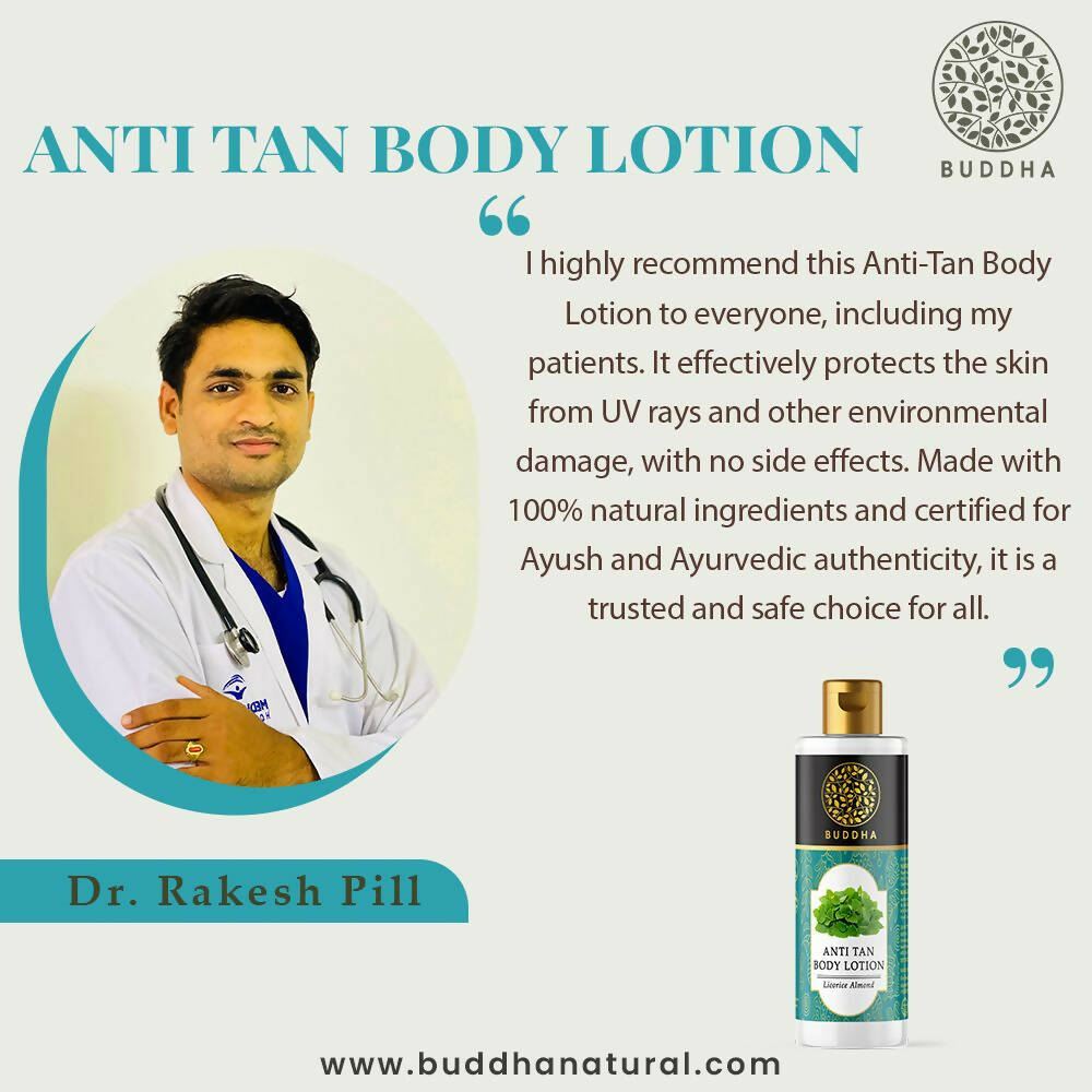 Buddha Natural Anti Tan Body Lotion | Grocsy
