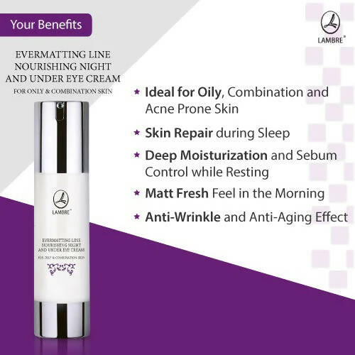 Lambre Evermatting Line Nourishing Night And Under Eye Cream | Grocsy