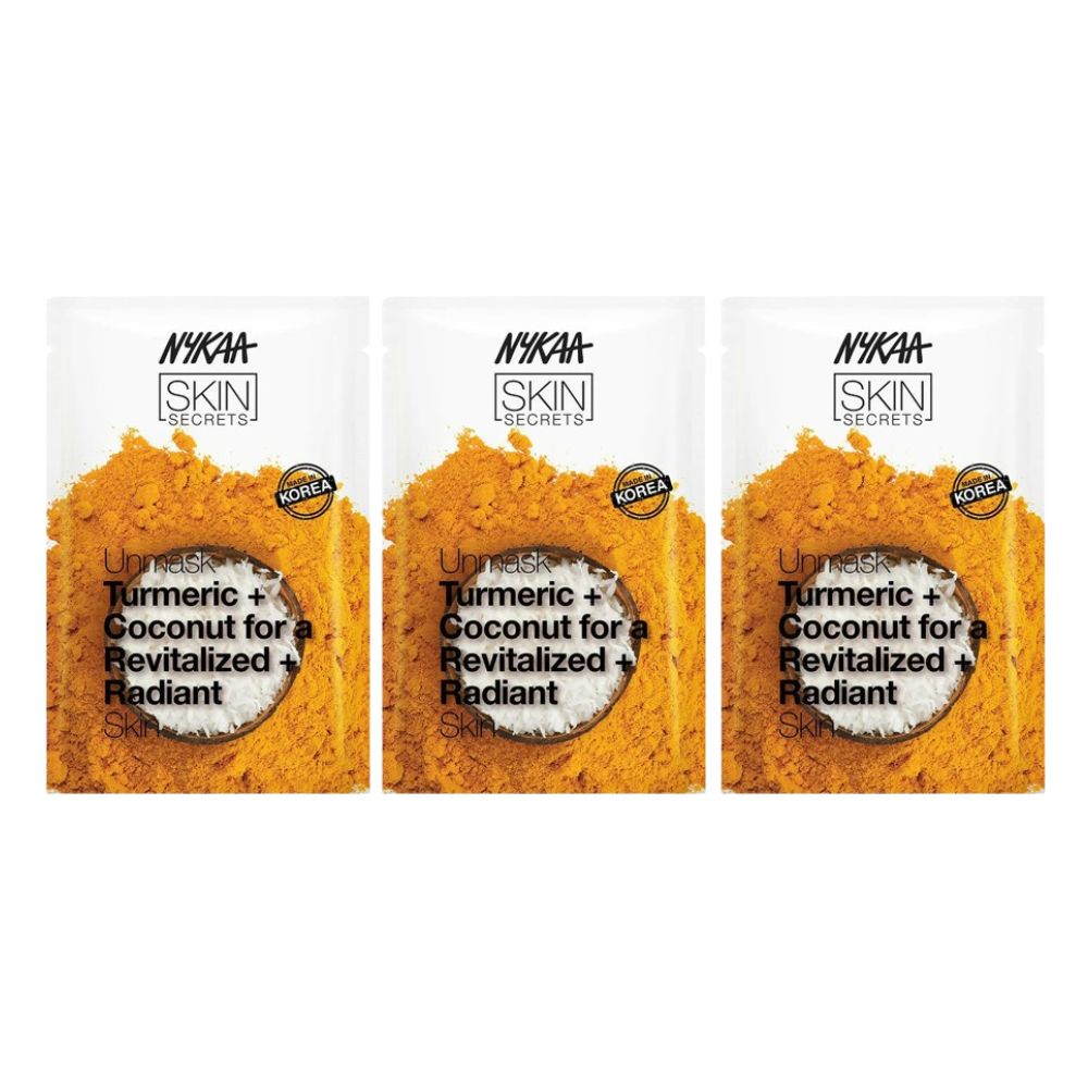 Nykaa Skin Secrets Indian Rituals Turmeric + Coconut Sheet Mask For Revitalized & Radiant Skin | Grocsy