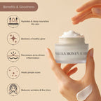 Dromen & Co Manuka Honey & Yoghurt Serum Moisturiser - Hydrates & Deep Nourishes, Reduces Wrinkles | Grocsy