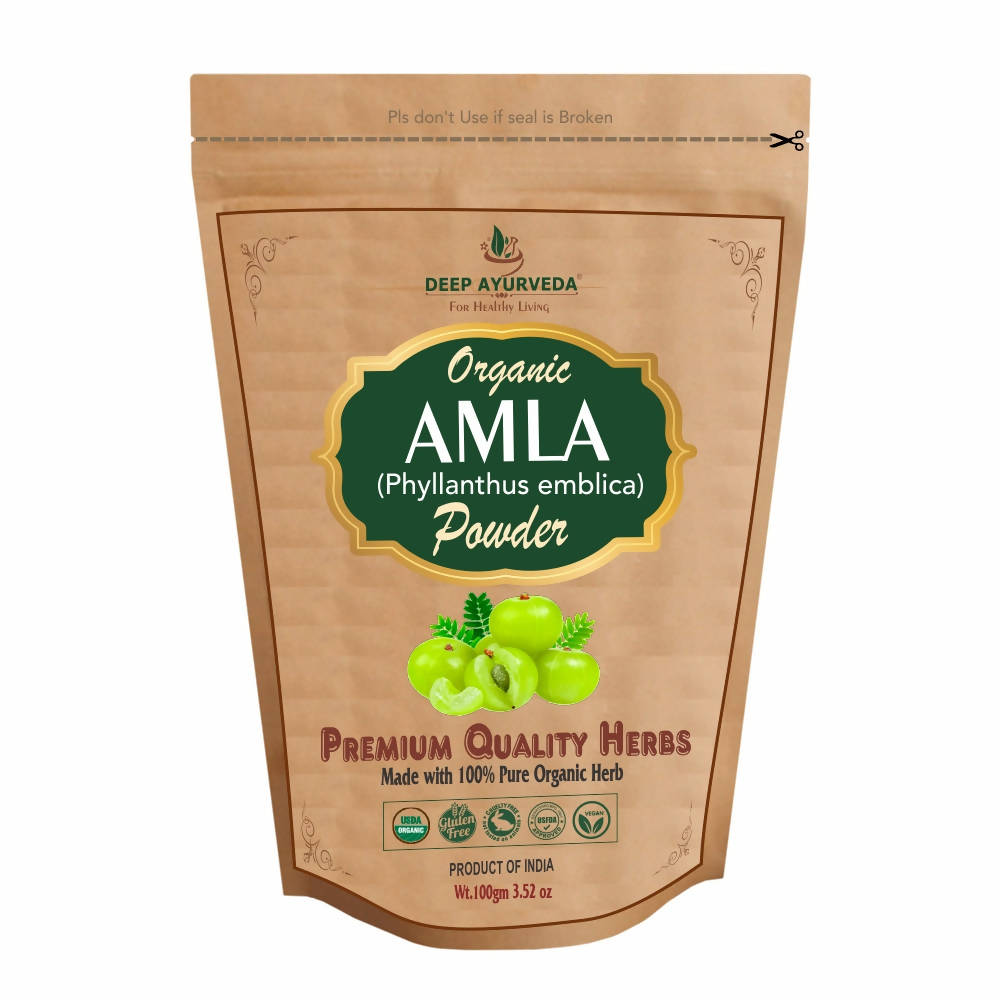 Deep Ayurveda Organic Amla Powder | Grocsy