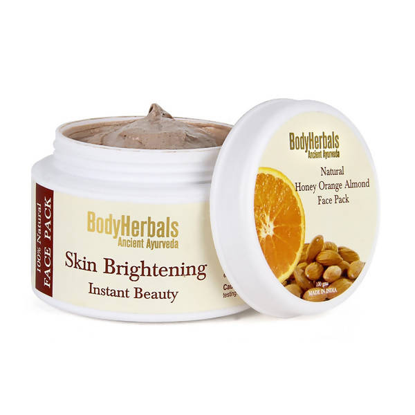 Bodyherbals Skin Brightening Orange Honey & Almond Face Pack | Grocsy