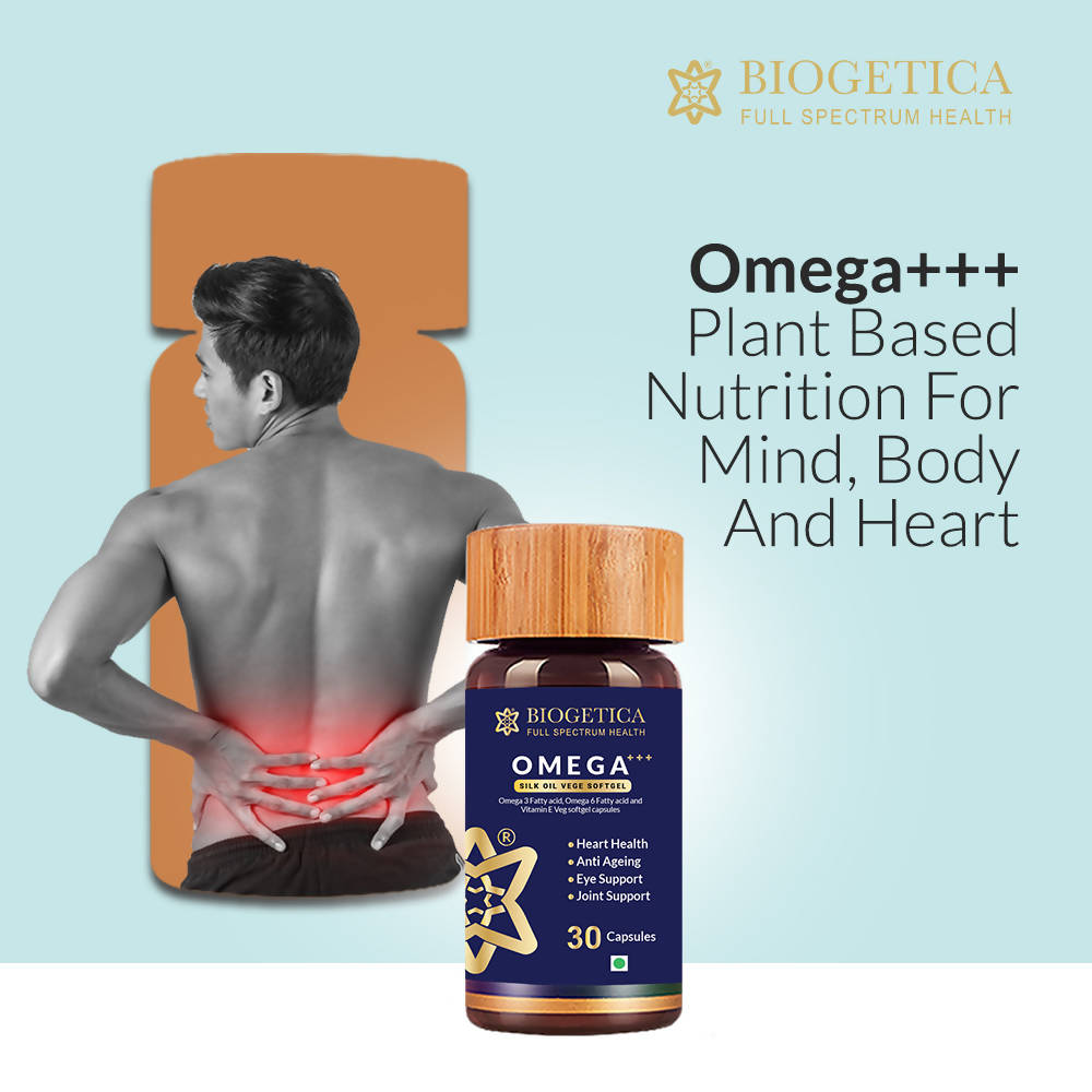 Biogetica Omega+++ Silk Oil Vege Softgel Capsules | Grocsy
