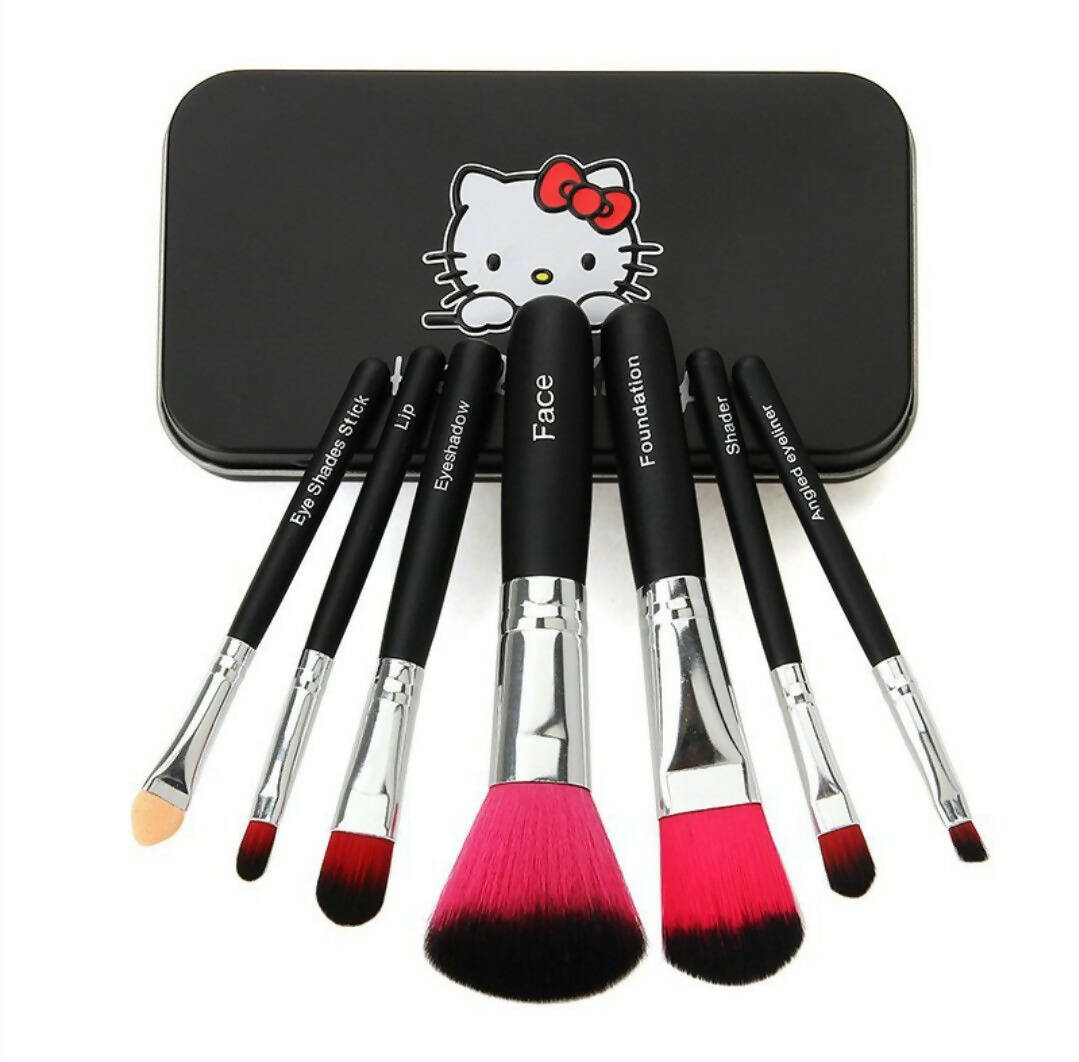 Favon Pack of 7 Hello Kitty Professional Makeup Brushes with Case | Grocsy
