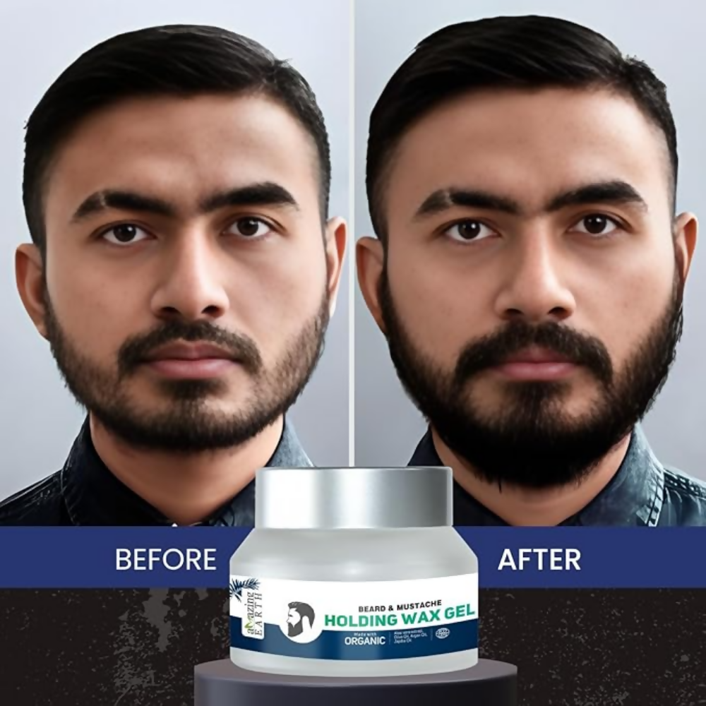 Amazing Earth Certified Organic Beard & Mustache Holding Wax Gel | Grocsy