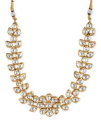 White Brass Gold-Polished Necklace - Ruby Raang | Grocsy