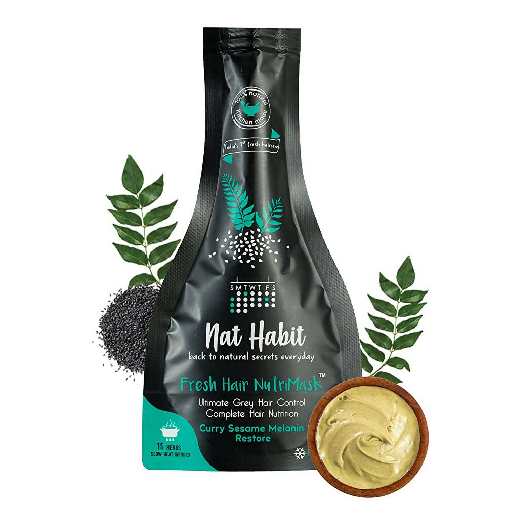Nat Habit Curry Sesame Fresh Hair Mask (Nutri Mask) | Grocsy