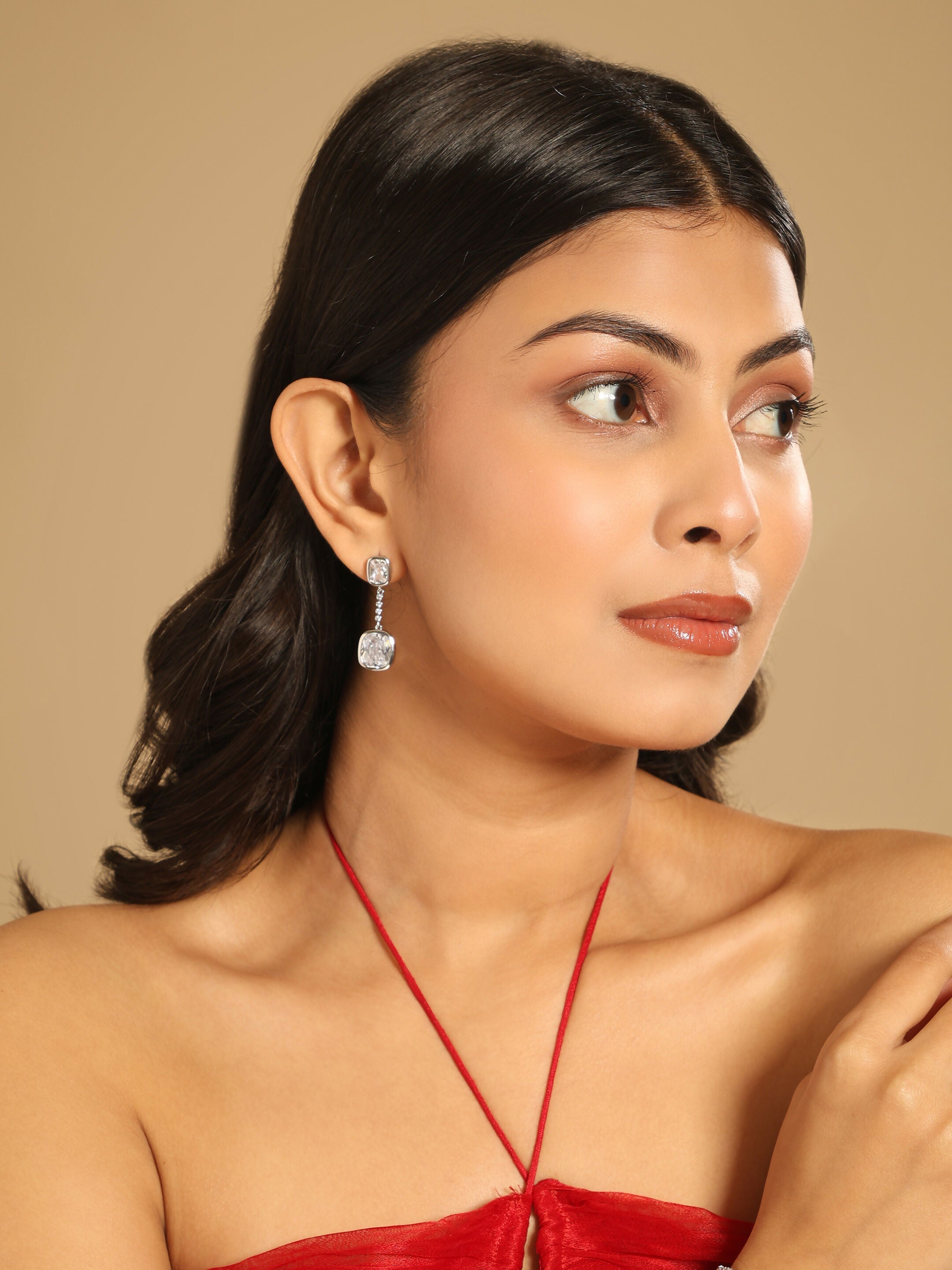 Nuyug Diamond Luxe Cascades Anti Tarnish Earrings | Grocsy